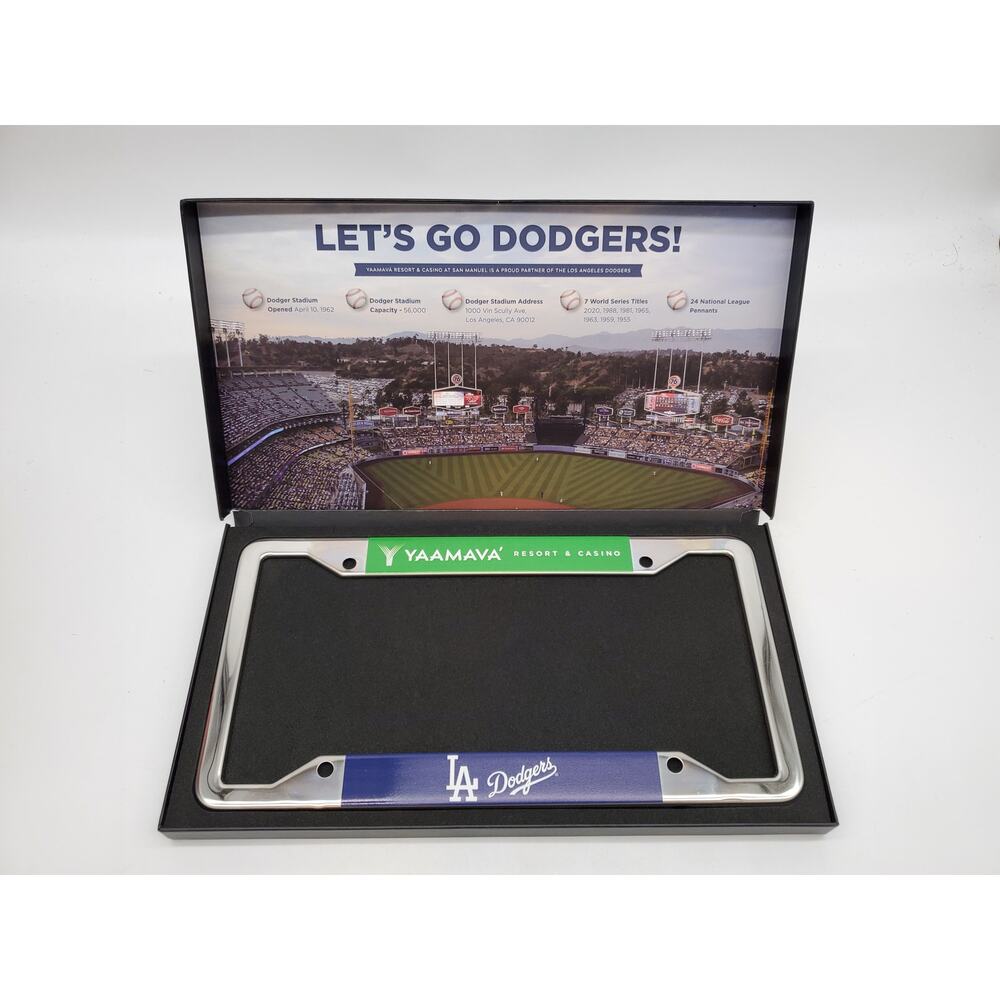 Dodgers License Plate by Yaamava Resort and Casino